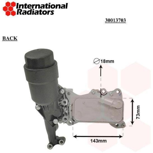 VAN WEZEL Ölkühler, Motoröl *** IR PLUS ***