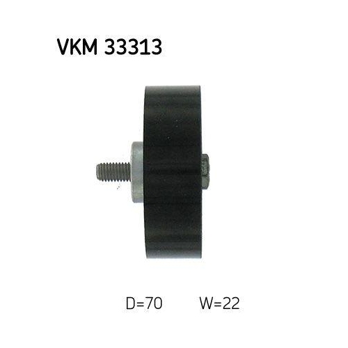 SKF Umlenk-/Führungsrolle, Keilrippenriemen