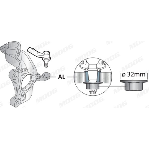 MOOG Spurstangenkopf