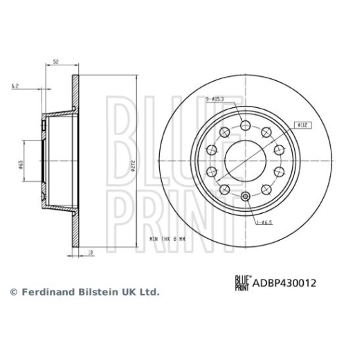 BLUE PRINT Bremsscheibe