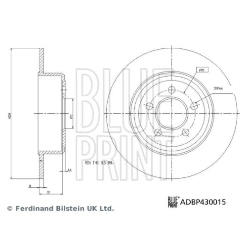 BLUE PRINT Bremsscheibe