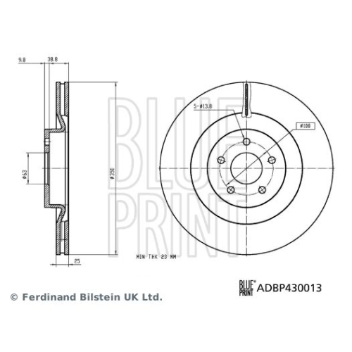 BLUE PRINT Bremsscheibe