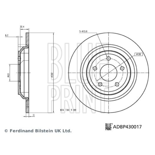 BLUE PRINT Bremsscheibe