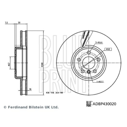 BLUE PRINT Bremsscheibe