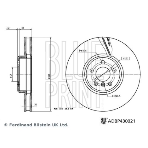 BLUE PRINT Bremsscheibe