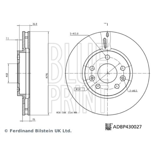 BLUE PRINT Bremsscheibe