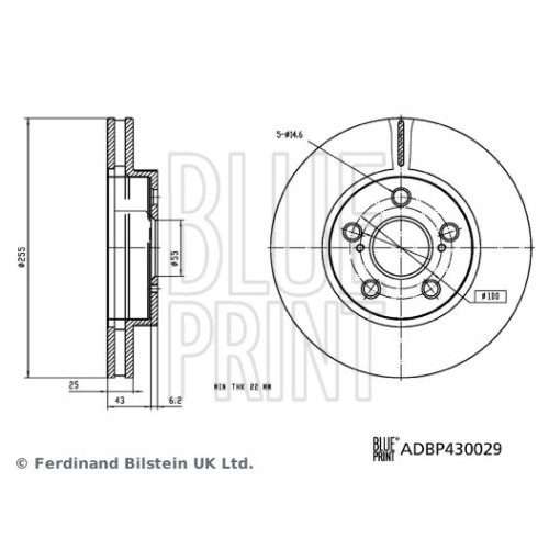 BLUE PRINT Bremsscheibe