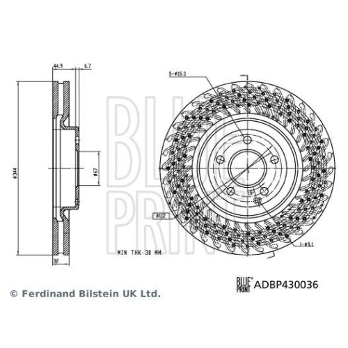 BLUE PRINT Bremsscheibe