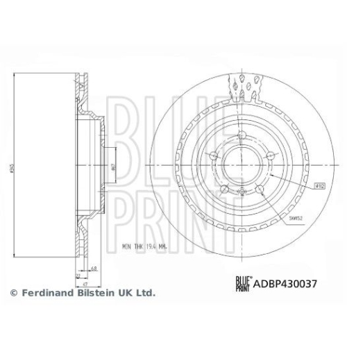 BLUE PRINT Bremsscheibe