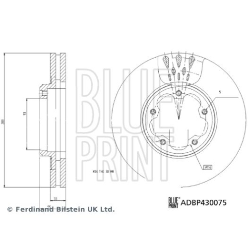 BLUE PRINT Bremsscheibe