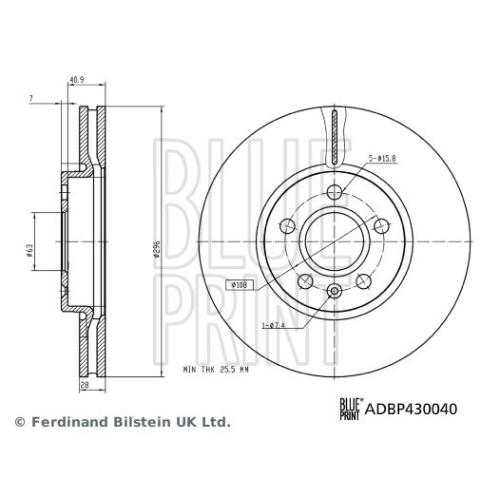 BLUE PRINT Bremsscheibe