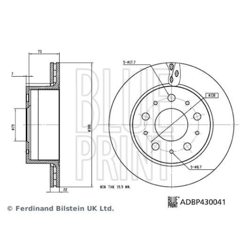 BLUE PRINT Bremsscheibe