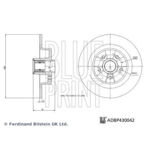 BLUE PRINT Bremsscheibe