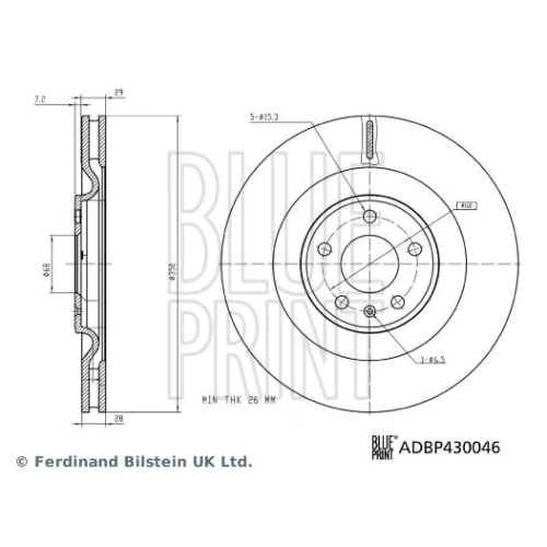 BLUE PRINT Bremsscheibe