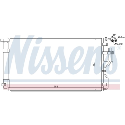 NISSENS Kondensator, Klimaanlage