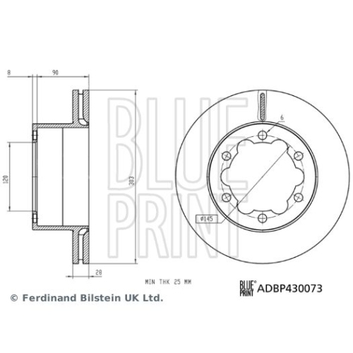 BLUE PRINT Bremsscheibe