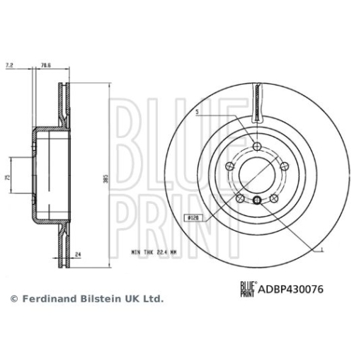 BLUE PRINT Bremsscheibe