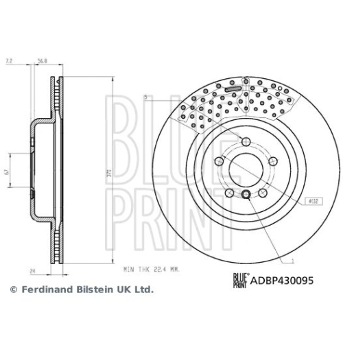 BLUE PRINT Bremsscheibe