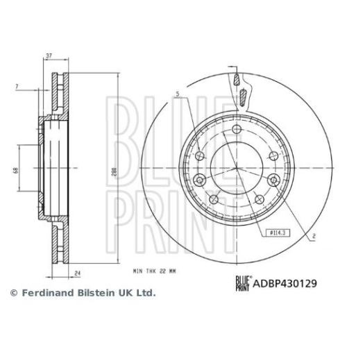 BLUE PRINT Bremsscheibe