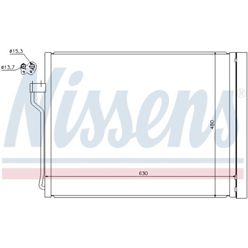 NISSENS Kondensator, Klimaanlage ** FIRST FIT **