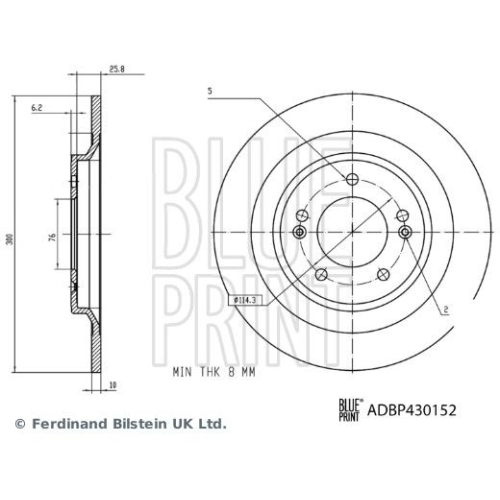 BLUE PRINT Bremsscheibe