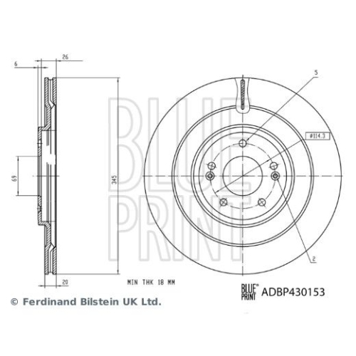 BLUE PRINT Bremsscheibe