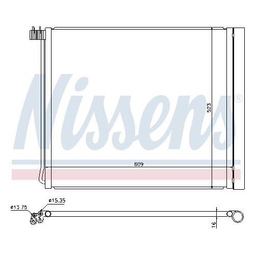 NISSENS Kondensator, Klimaanlage ** FIRST FIT **