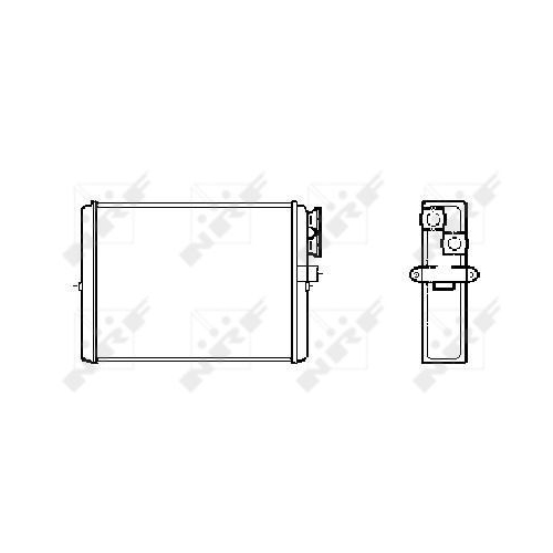 NRF Wärmetauscher, Innenraumheizung EASY FIT