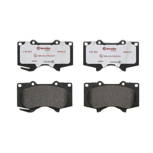 BREMBO Bremsbelagsatz, Scheibenbremse XTRA LINE