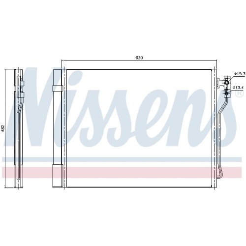 NISSENS Kondensator, Klimaanlage ** FIRST FIT **