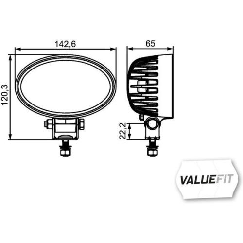 HELLA Arbeitsscheinwerfer HELLA VALUEFIT