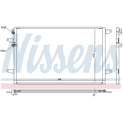 NISSENS Kondensator, Klimaanlage ** FIRST FIT **