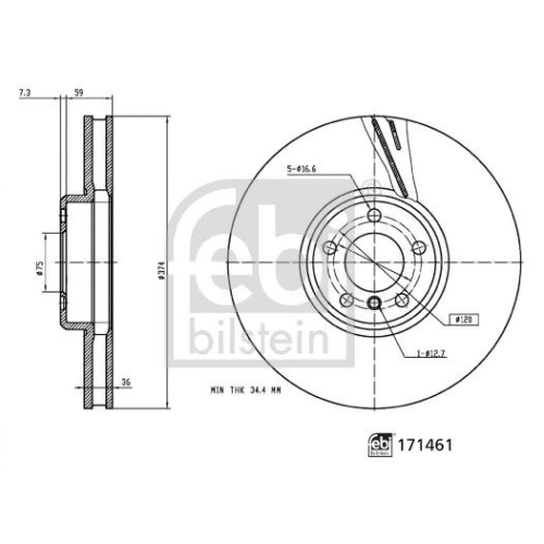 FEBI BILSTEIN Bremsscheibe