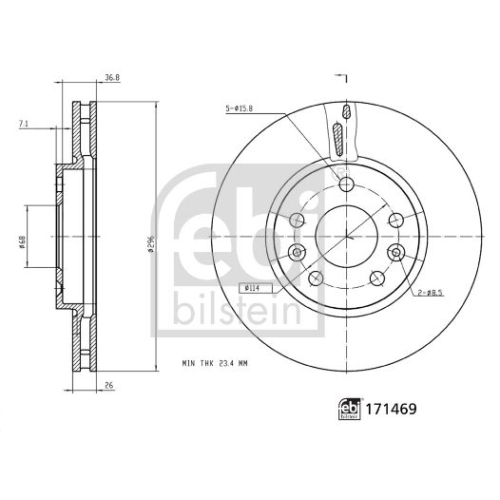 FEBI BILSTEIN Bremsscheibe