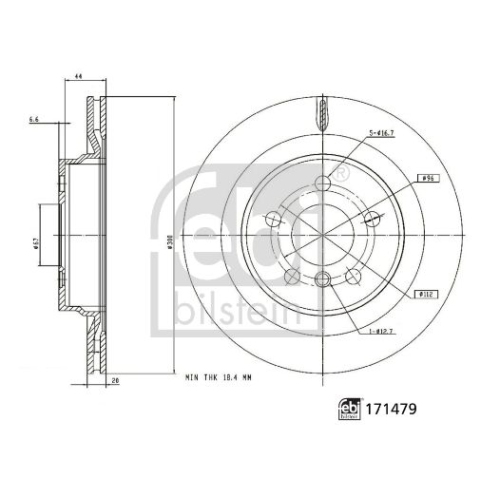 FEBI BILSTEIN Bremsscheibe