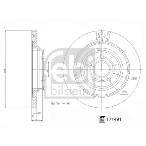 FEBI BILSTEIN Bremsscheibe