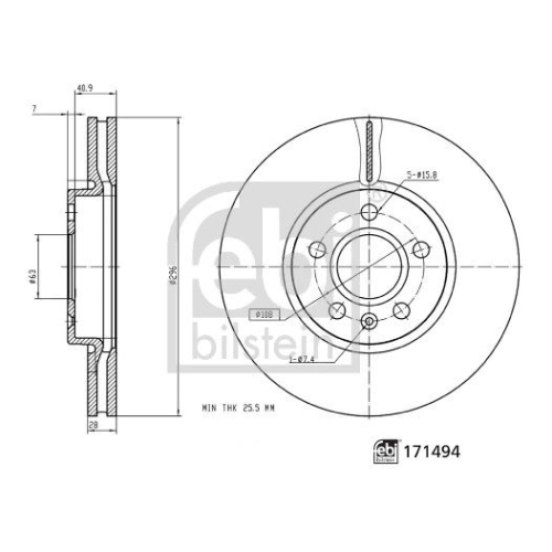 FEBI BILSTEIN Bremsscheibe