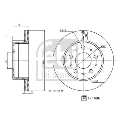 FEBI BILSTEIN Bremsscheibe