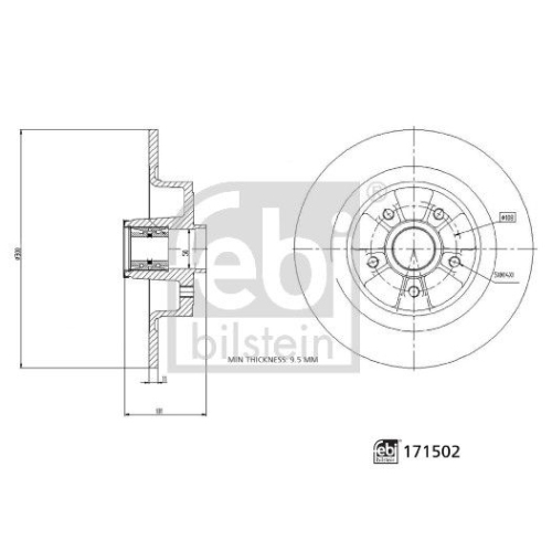 FEBI BILSTEIN Bremsscheibe