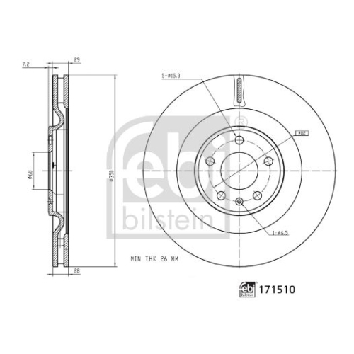 FEBI BILSTEIN Bremsscheibe