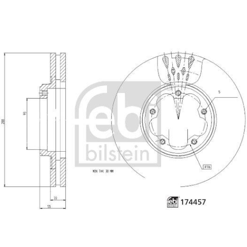 FEBI BILSTEIN Bremsscheibe