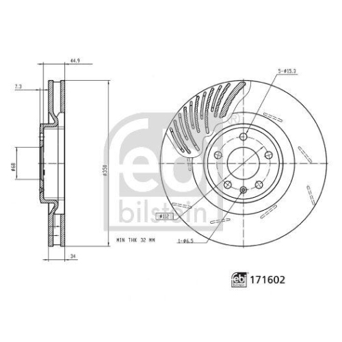 FEBI BILSTEIN Bremsscheibe