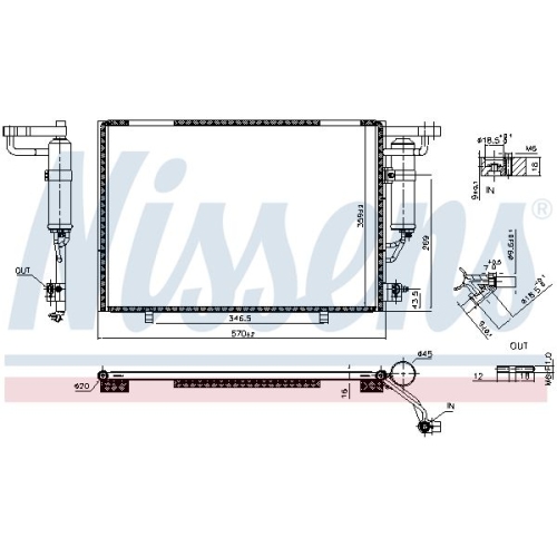 NISSENS Kondensator, Klimaanlage ** FIRST FIT **