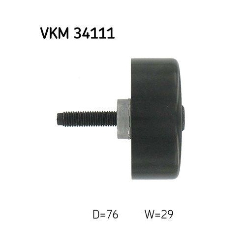 SKF Umlenk-/F&uuml;hrungsrolle, Keilrippenriemen