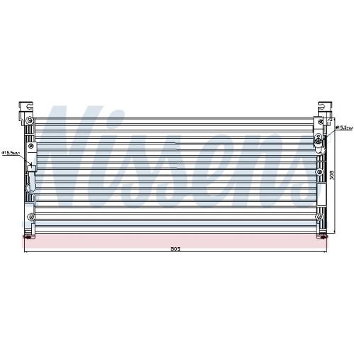 NISSENS Kondensator, Klimaanlage ** FIRST FIT **