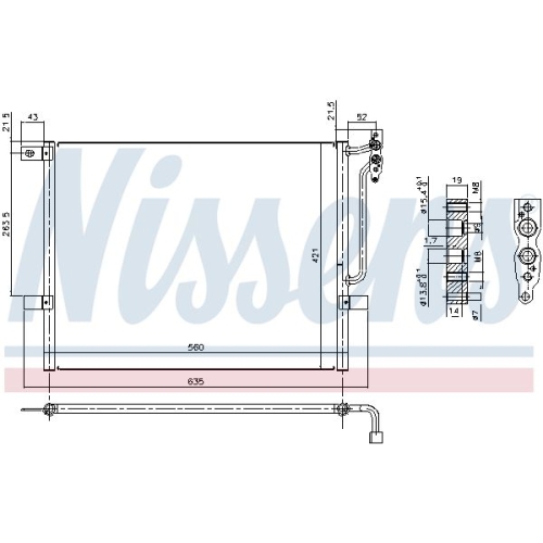 NISSENS Kondensator, Klimaanlage ** FIRST FIT **