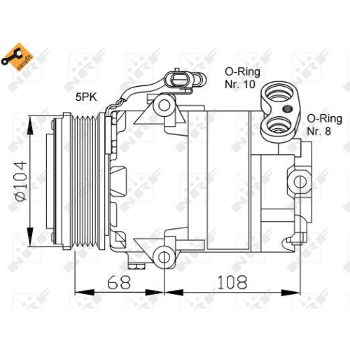 NRF Kompressor, Klimaanlage EASY FIT