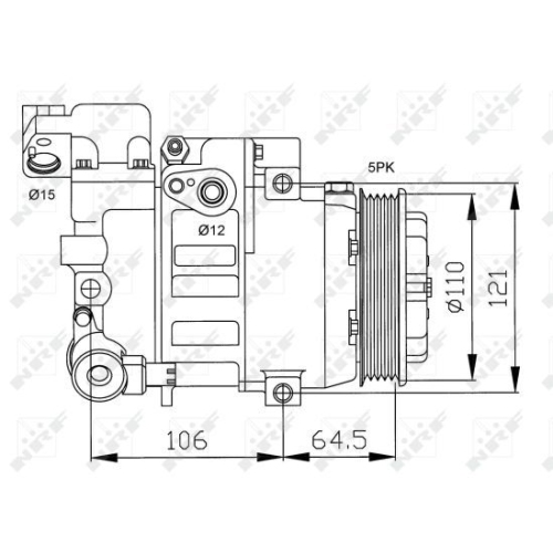 NRF Kompressor, Klimaanlage EASY FIT