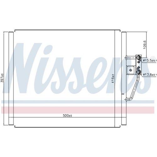 NISSENS Kondensator, Klimaanlage ** FIRST FIT **