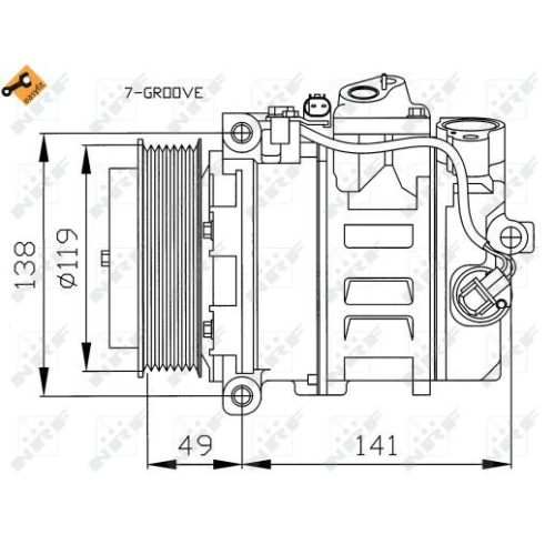 NRF Kompressor, Klimaanlage EASY FIT